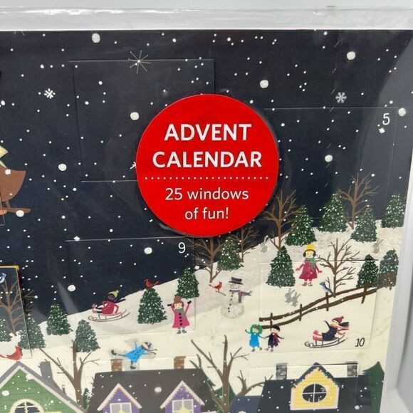 Advent Calendar Winter Wonderland Galison Design 25 Windows Ribbon Hanger NWT - Picture 6 of 15